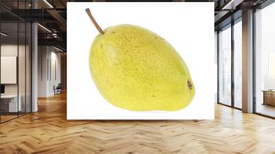 Yellow pear isolated on white background Wall mural