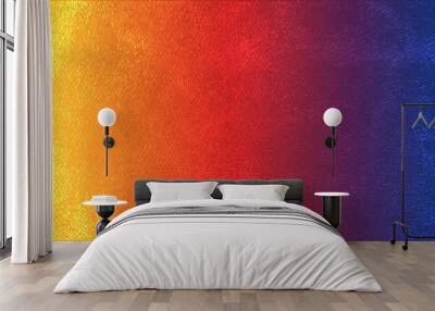 Orange blue gradient color background with grunge texture Wall mural