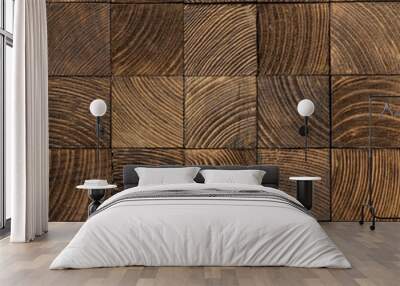 End grain wood texture Wall mural