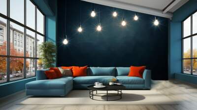 Light bulbs Wall mural