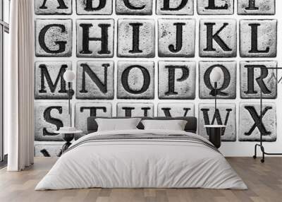 Metal letters Wall mural