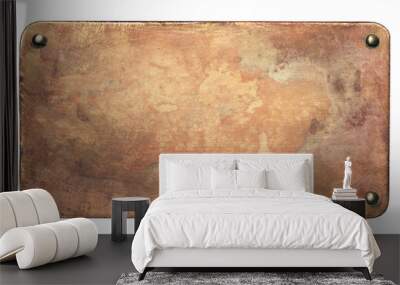 Old copper plate background Wall mural