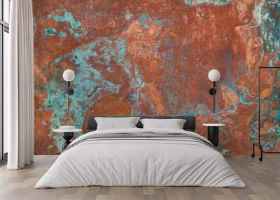 Old copper texture Wall mural