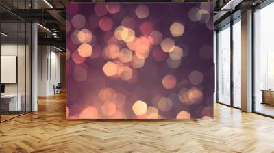 colorful bokeh light background Wall mural