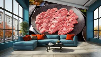 Grilled beef Wall mural