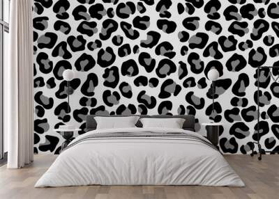 Leopard Patten Illustration Wall mural