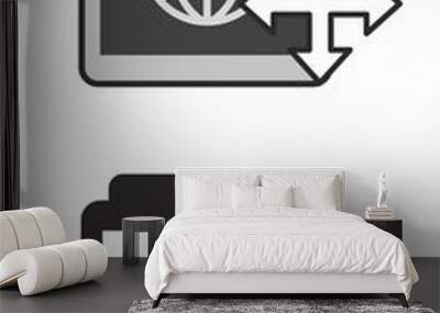 Responsive Web Document - two ways Wall mural