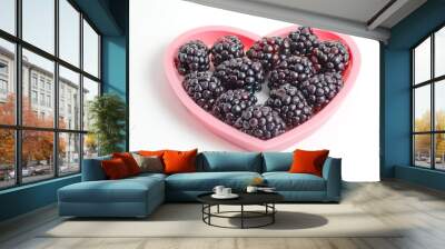 In love with blackberries Wall mural