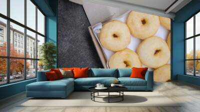 Delicious and homemade donut Wall mural