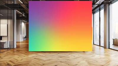 background gradient, rainbow color palette, smooth gradients, high resolution, high definition Wall mural