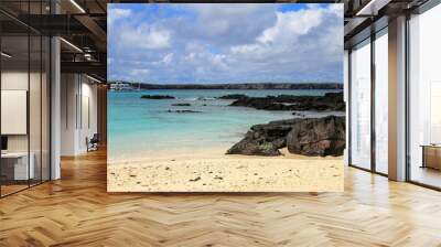 Sandy beach of Great Darwin Bay, Genovesa Island, Galapagos National Park, Ecuador Wall mural