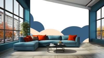 Cloud Frame Border Element Wall mural