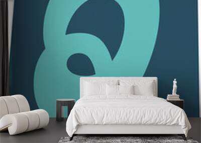 Paper Style Ransom Alphabet Wall mural