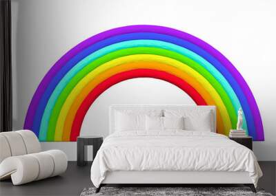 Colorful toy plasticine rainbow Wall mural