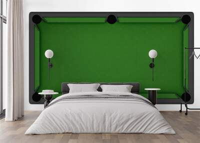 Empty Billiard table Wall mural