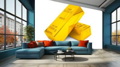 Gold bars Wall mural