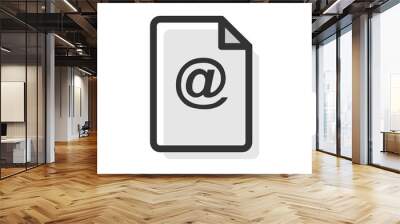 Email and Mail filled outline icon Wall mural