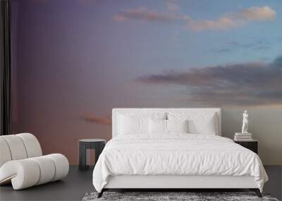 Purple, orange and blue sky Wall mural