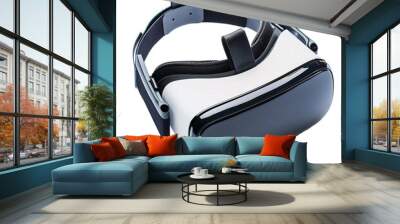 White and Black Virtual Reality Headset Wall mural