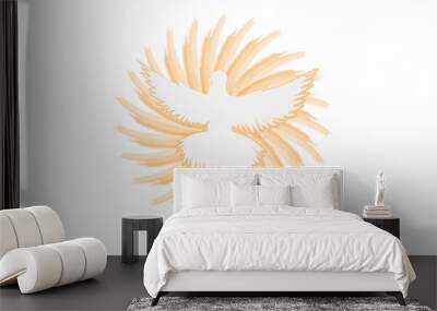 Pentecost Sunday, Come Holy Spirit, typography for print or use as poster, card, flyer or T shirt Wall mural