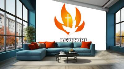 Pentecost Sunday Special, Typography for print or use as poster, card, flyer or T Shirt  Wall mural