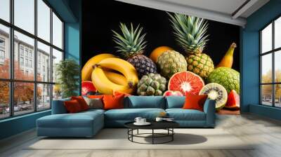 _ . Tropical Fruit Still Life Arrange a vibrant still life of tr Wall mural