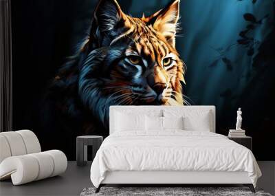 shade the shadow lynx Wall mural