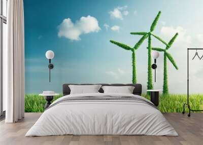 Green Energy Technologies for a Sustainable Future Wall mural