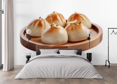 Bakpao on plate Wall mural