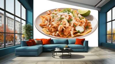 Chilaquiles on a plate Wall mural