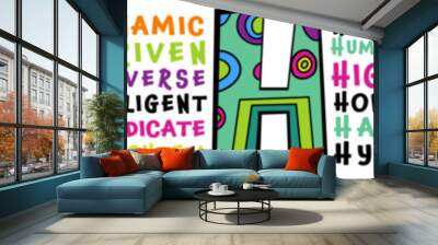 ADHD concept. Attention Deficit Hyperactivity Disorder web banner. Wall mural