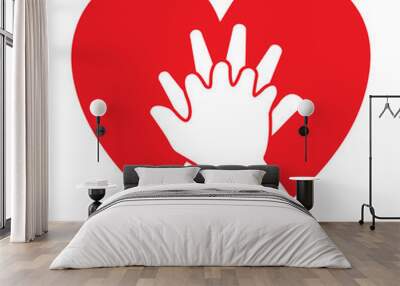 heart cpr medical icon vector design	 Wall mural