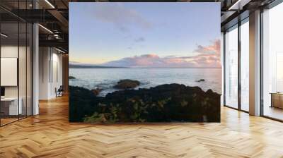 Hawaii, Hilo sunrise on the beach Wall mural