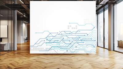 technology concept background with  text space Wall mural