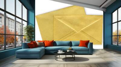 Close-up of two envelopes. Wall mural