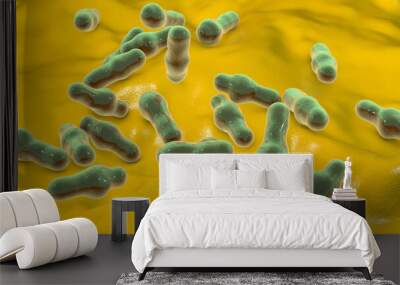 Spore-forming bacteria Clostridium Wall mural