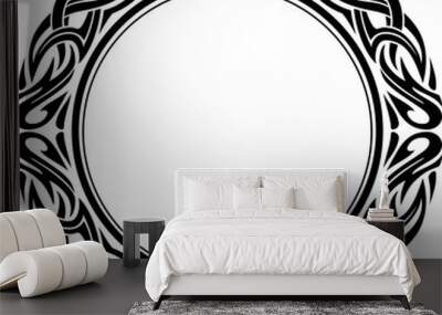 Abstract Border Outline Wall mural