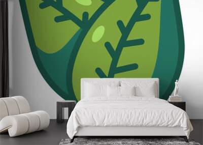 leaf Two Tone icon Wall mural