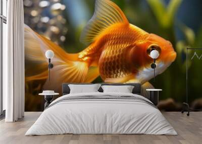 Goldfish in the aquarium Wall mural