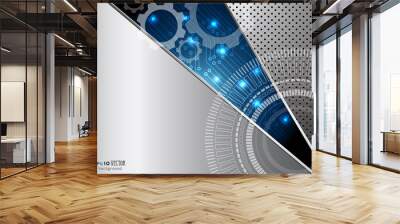 Abstract technology background Wall mural