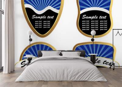 Set of design elements Wall mural