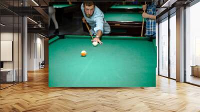  Search alamy All images Ball and Snooker Player, man play snooker  Wall mural