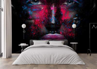 Face art Makeup Wall mural