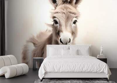 gray donkey Wall mural