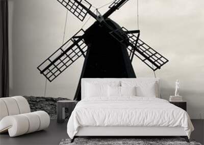 old windmill in the country Wall mural