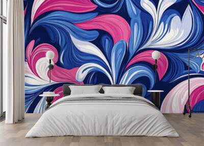 Full color minimalist pattern Wall mural