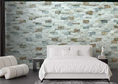 Stone wall flooring ceramic tile, faience patterns, texture, background Wall mural