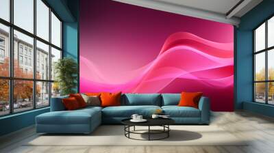 Dynamic Vector Background of transparent Shapes. Elegant Presentation Template in hot pink Colors Wall mural