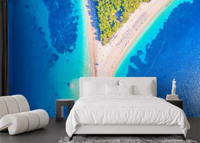 Amazing beach in Croatia, one of worlds famous tourist attraction. Wall mural