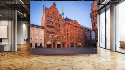 Stortorget in Malmö, beautiful old market square Wall mural